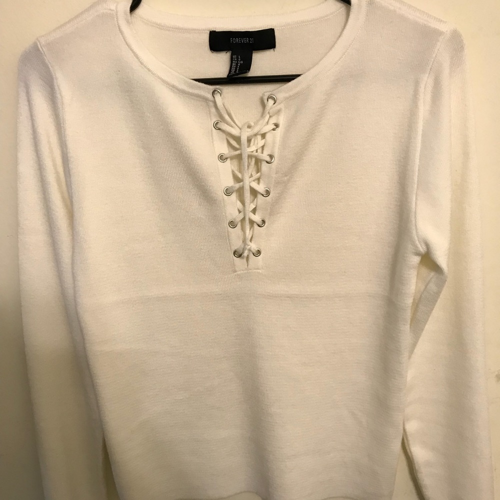 Lace up Sweater